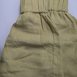 BONDI BORN Sage Linen Dress